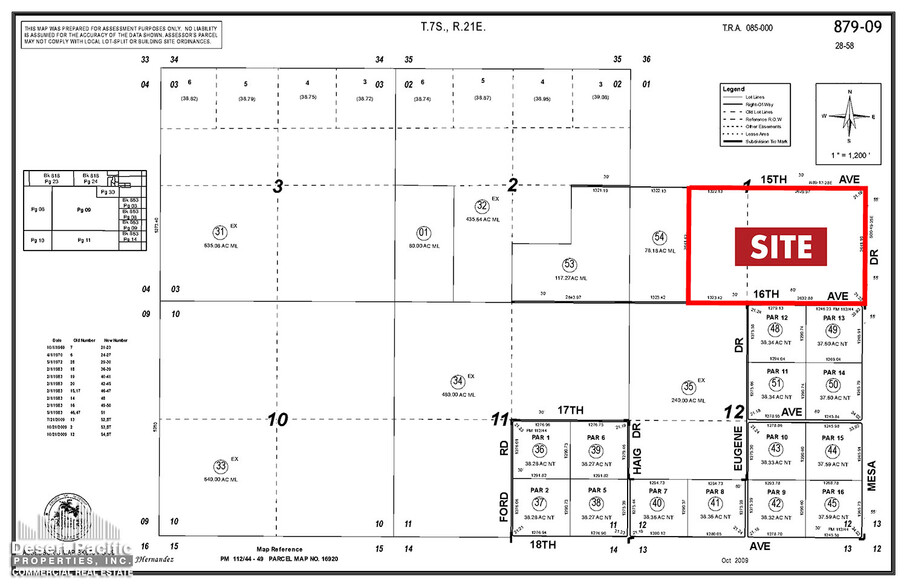 Mesa Dr & 15th ave, Blythe, CA for sale - Plat Map - Image 3 of 3