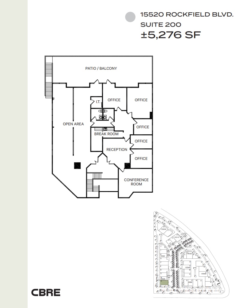 15520 Rockfield Blvd, Irvine, CA for lease Floor Plan- Image 1 of 1