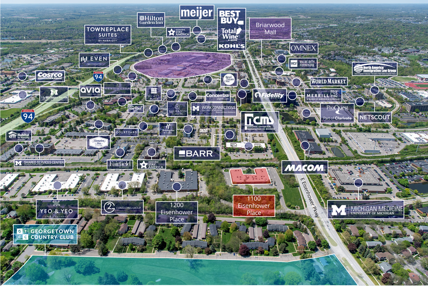 1100 Eisenhower Pl, Ann Arbor, MI for sale - Aerial - Image 1 of 17