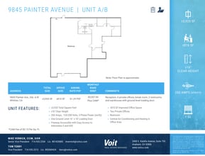 9825 Painter Ave, Santa Fe Springs, CA for lease Floor Plan- Image 1 of 1