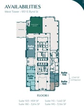 951 E Byrd St, Richmond, VA à louer Plan d’étage- Image 1 de 1
