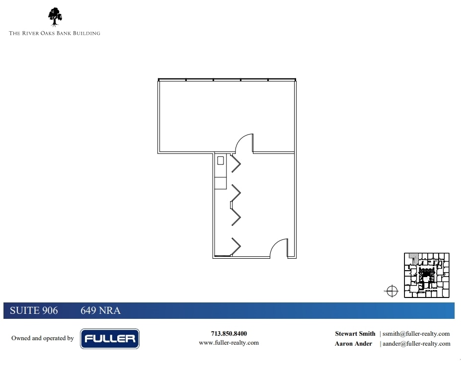 2001 Kirby Dr, Houston, TX à louer Plan d’étage- Image 1 de 1