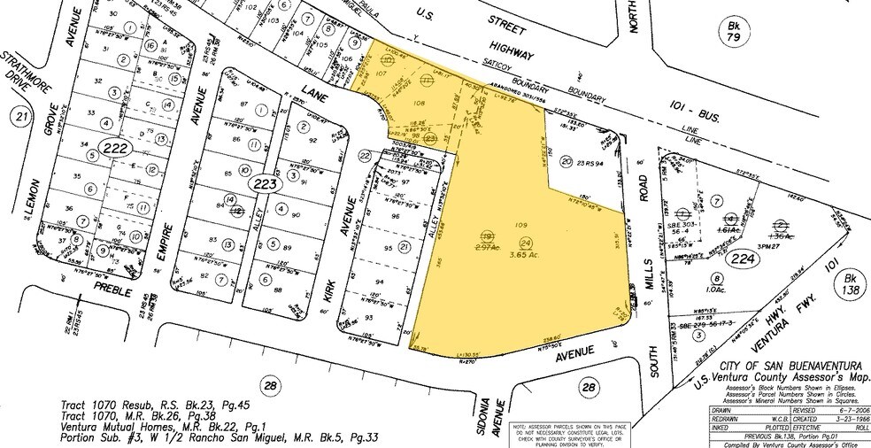 3440 E Main St, Ventura, CA à vendre - Plan cadastral - Image 3 de 23