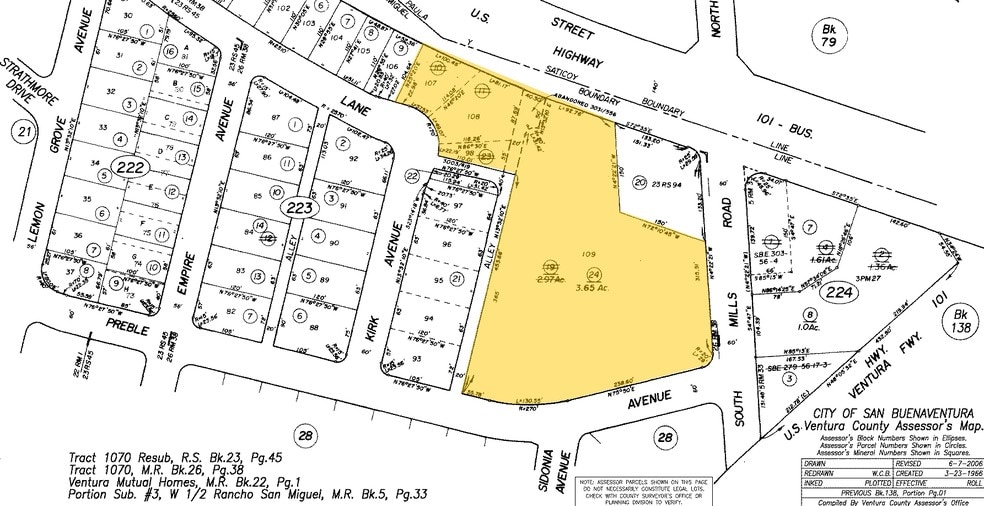 3440 E Main St, Ventura, CA for sale - Plat Map - Image 3 of 23