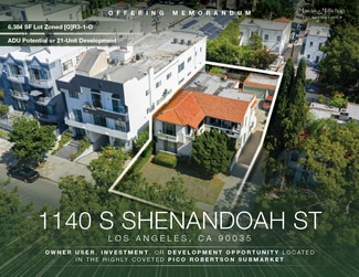 Plus de détails pour 1140 S Shenandoah St, Los Angeles, CA - Multi-résidentiel à vendre
