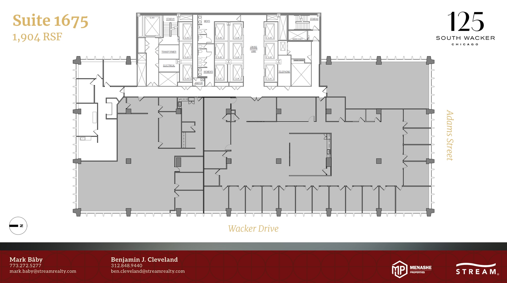 125 S Wacker Dr, Chicago, IL à louer Plan d’étage- Image 1 de 1