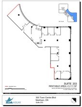 300 Town Centre Blvd N, Markham, ON à louer Plan d’étage- Image 1 de 1