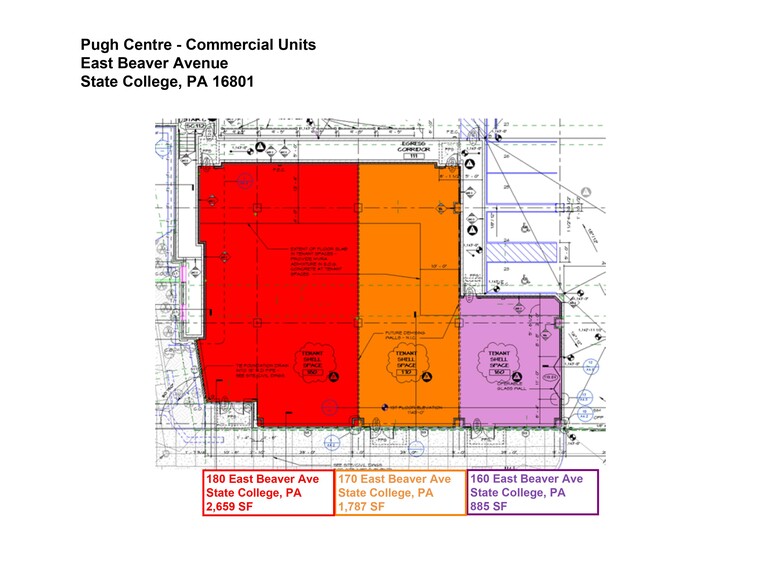 160-170 E Beaver Ave, State College, PA for lease - Floor Plan - Image 2 of 12