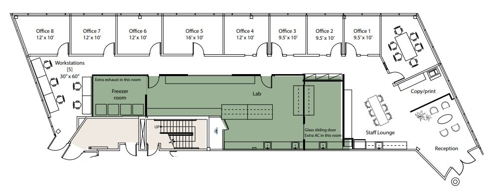 9990 Mesa Rim Rd, San Diego, CA à louer Plan d’étage- Image 1 de 1