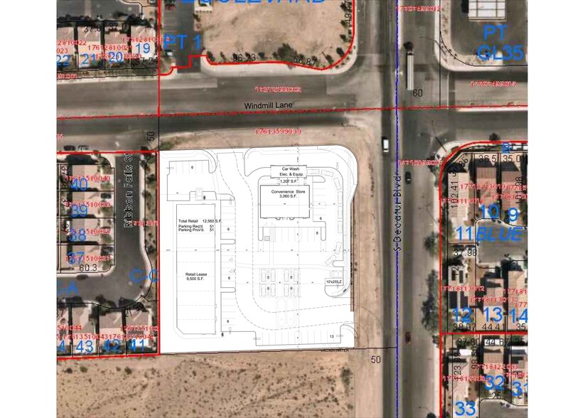 Decatur Blvd & Windmill Ln, Las Vegas, NV à louer - Plan de site - Image 2 de 2