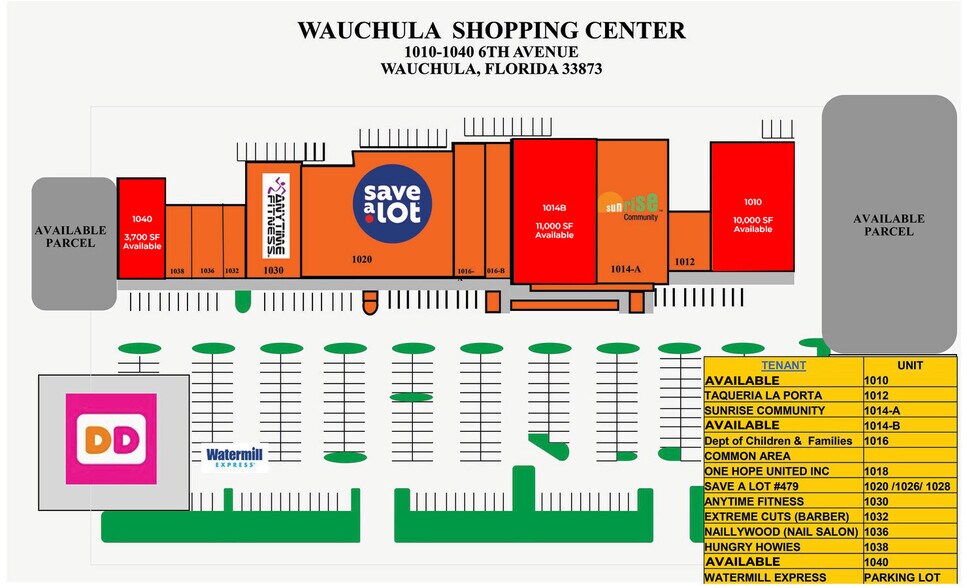 1010-1042 S 6th Ave, Wauchula, FL à louer - Plan de site - Image 2 de 15