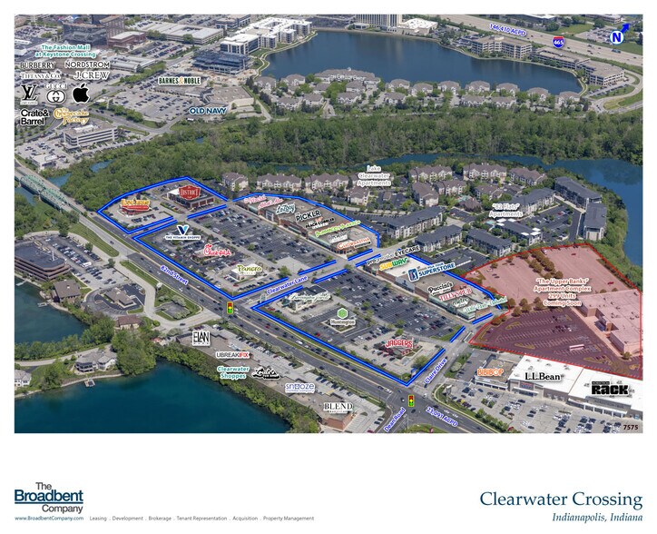 3736-3838 E 82nd St, Indianapolis, IN for lease - Aerial - Image 3 of 6