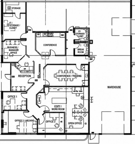 1063 Serpentine Ln, Pleasanton, CA for lease - Floor Plan - Image 2 of 2