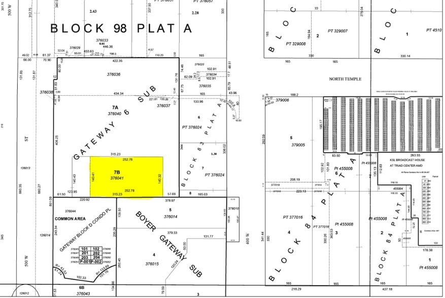 460 W 50 N, Salt Lake City, UT for lease - Plat Map - Image 2 of 15