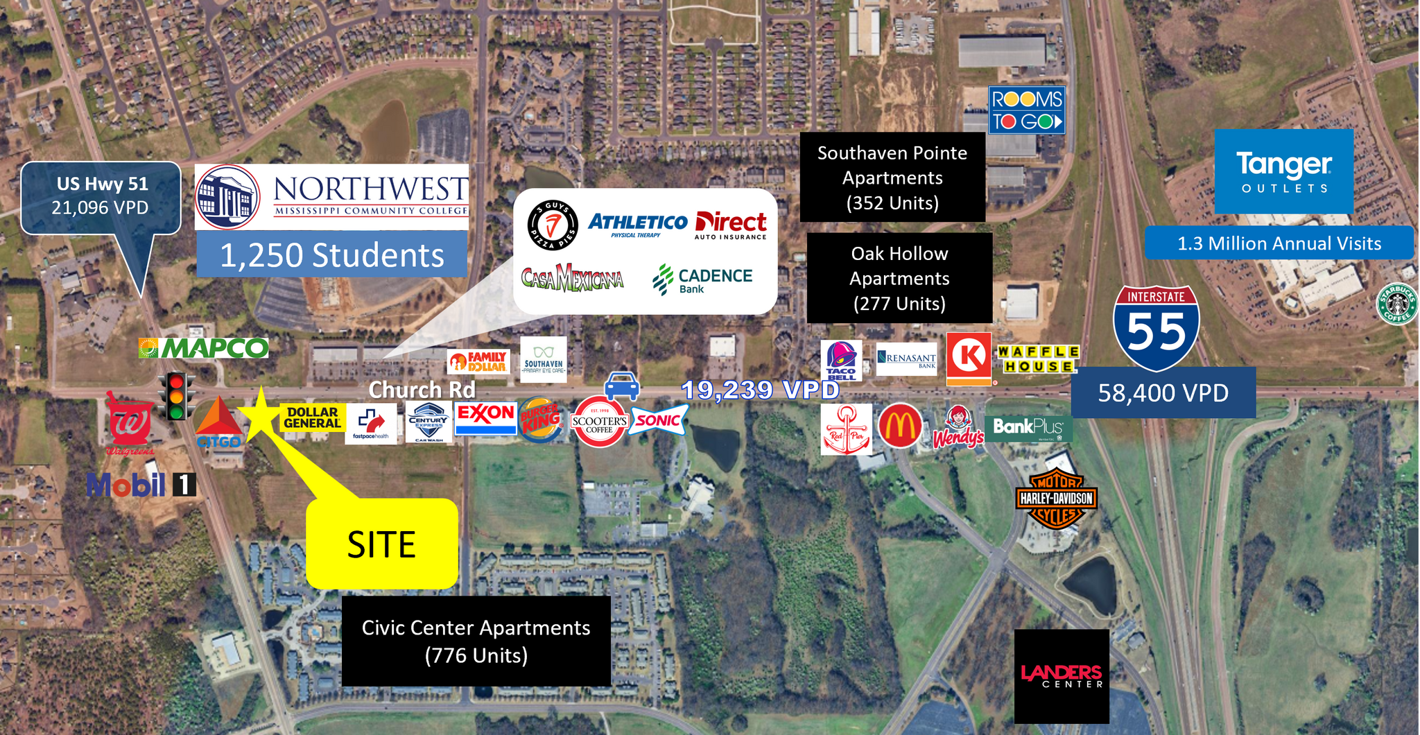 Church Rd, Southaven, MS for lease Primary Photo- Image 1 of 5