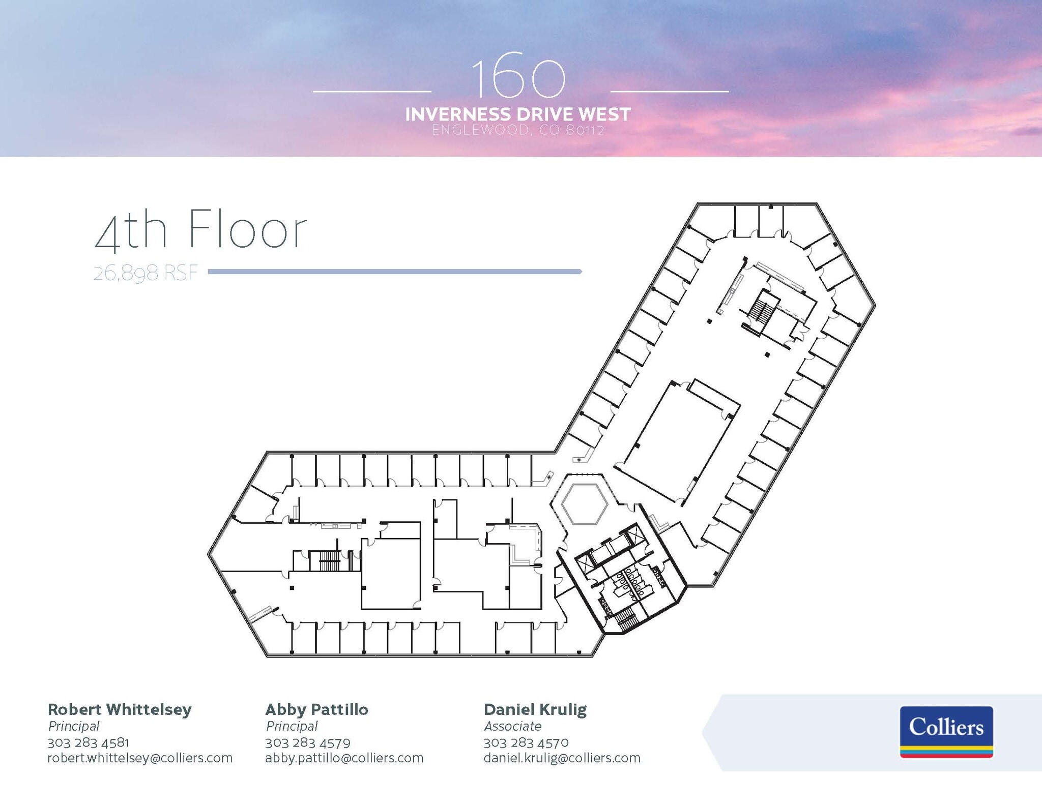 160 Inverness Dr W, Englewood, CO à louer Plan d’étage- Image 1 de 1