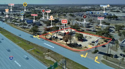 12834 Interstate 10, San Antonio, TX - Aérien  Vue de la carte - Image1