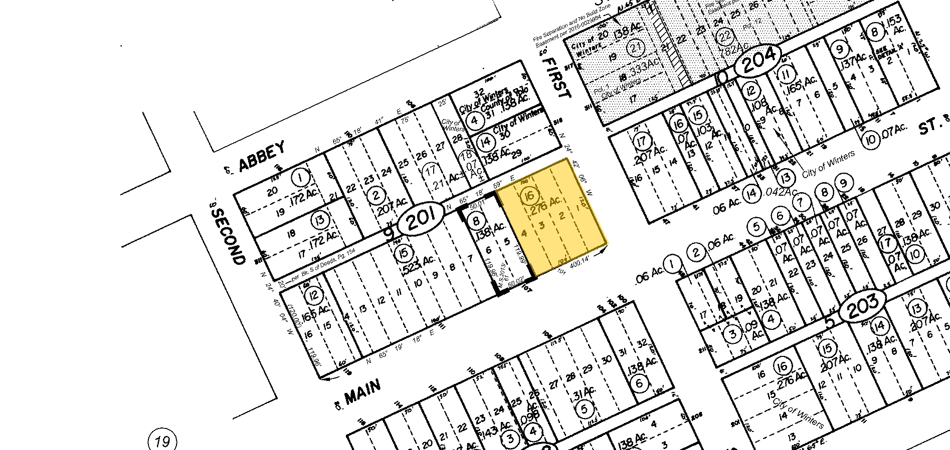 101 Main St, Winters, CA à vendre Plan cadastral- Image 1 de 1