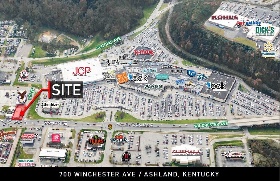 700 Winchester Ave, Ashland, KY à louer - Photo du bâtiment - Image 1 de 8