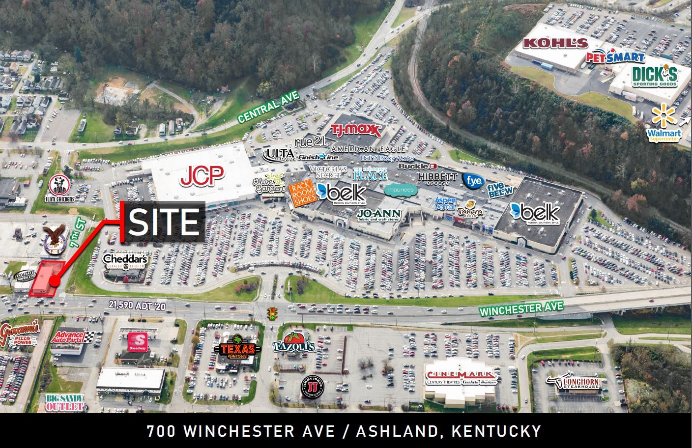 700 Winchester Ave, Ashland, KY à louer Photo du bâtiment- Image 1 de 9