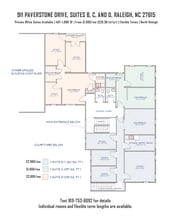 911 Paverstone Dr, Raleigh, NC for lease Floor Plan- Image 1 of 8