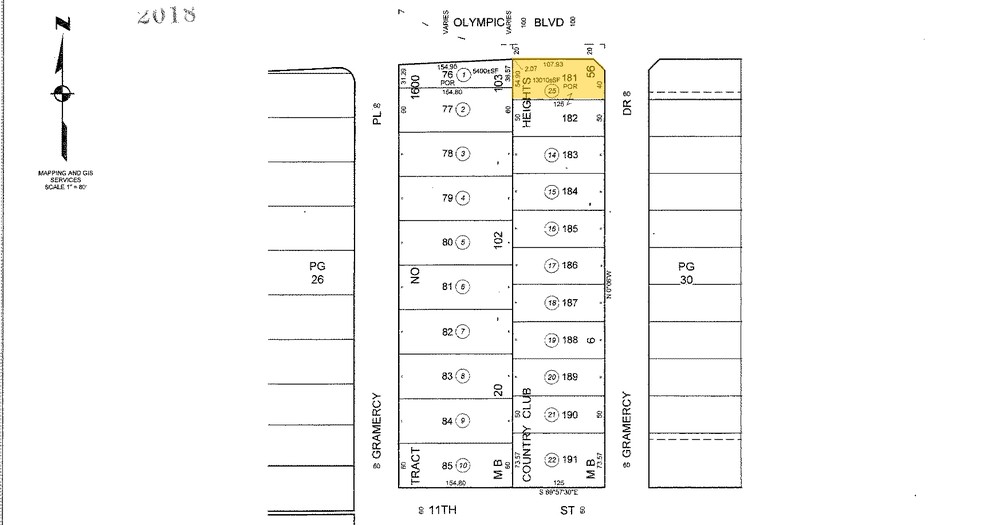 3400 W Olympic Blvd, Los Angeles, CA à vendre - Plan cadastral - Image 2 de 18