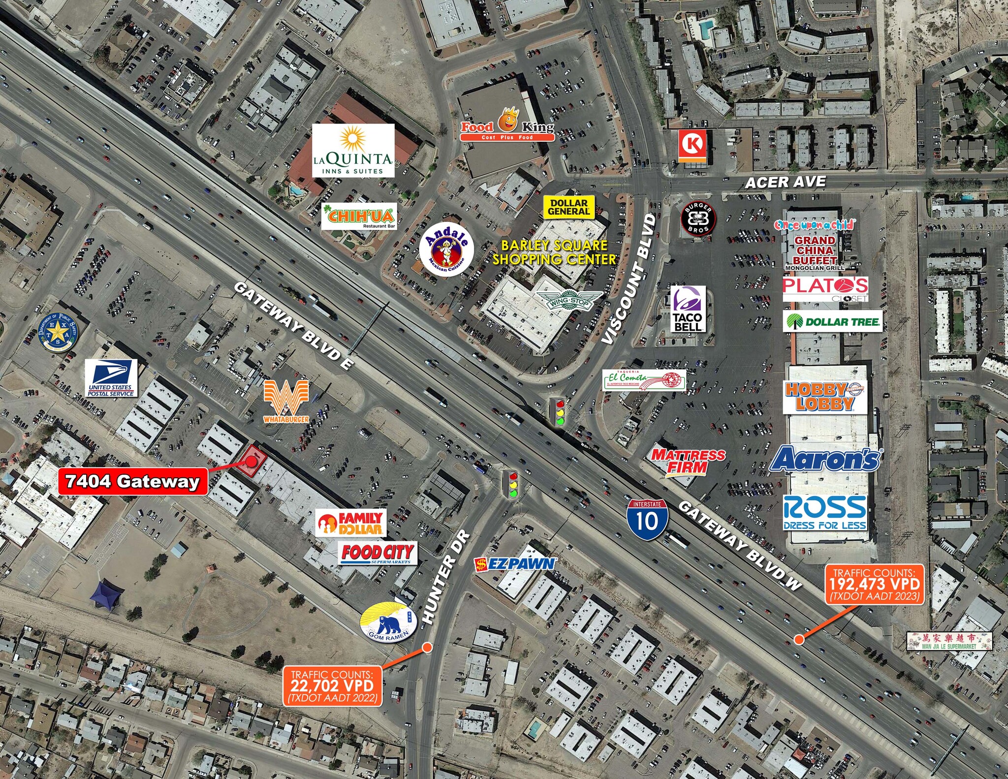 7404 Gateway Blvd E, El Paso, TX à louer Photo du bâtiment- Image 1 de 2