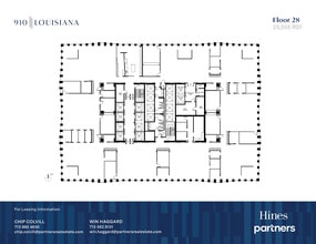 910 Louisiana St, Houston, TX à louer Plan d’étage- Image 1 de 1