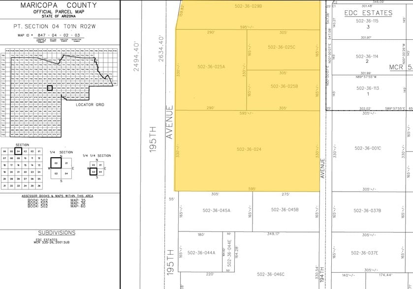 Jackrabbit Trl, Goodyear, AZ for sale - Plat Map - Image 3 of 3