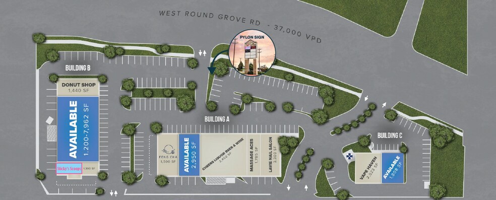 920 W Round Grove Rd, Lewisville, TX à louer - Photo du bâtiment - Image 2 de 3