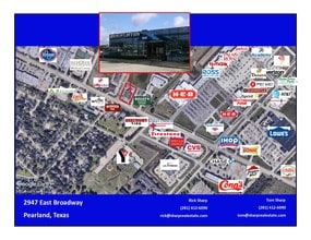 2947 E Broadway St, Pearland, TX - AERIAL  map view