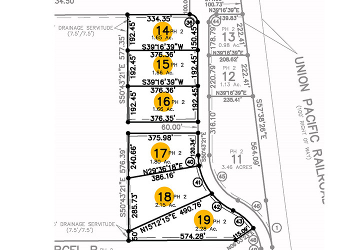 2020 Rue La Cannes dr, Luling, LA à vendre - Plan cadastral - Image 3 de 3