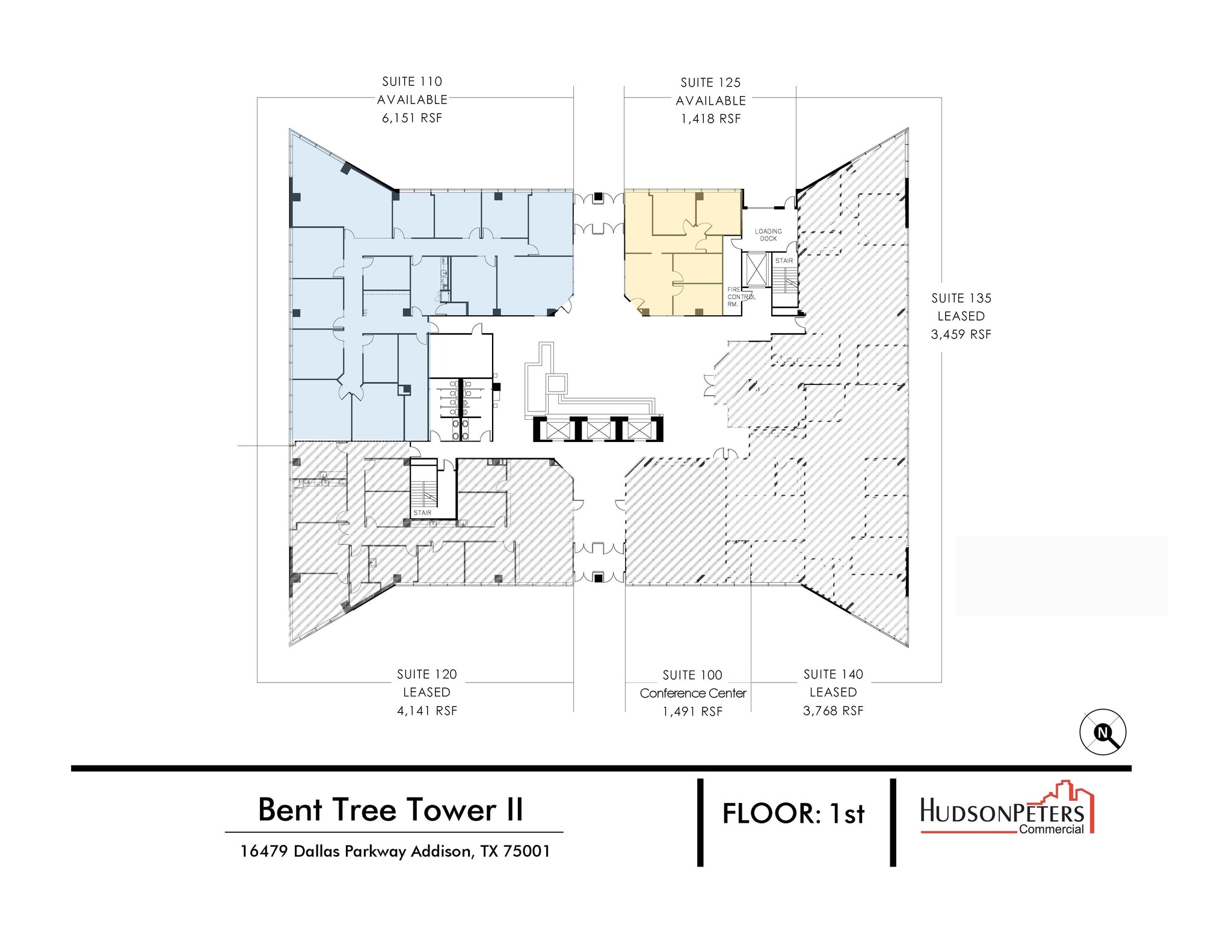 16479 Dallas Pky, Addison, TX à louer Plan d’étage- Image 1 de 1