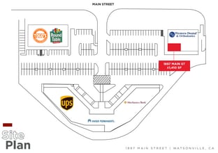 1931 Main St, Watsonville, CA à louer Plan de site- Image 2 de 2