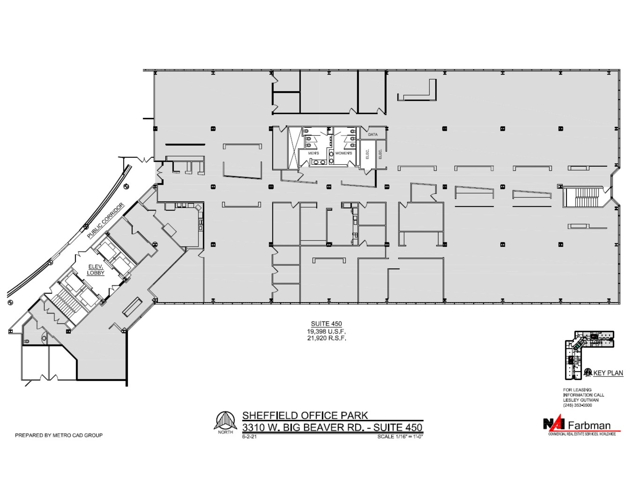 3310 W Big Beaver Rd, Troy, MI à louer Plan de site- Image 1 de 7