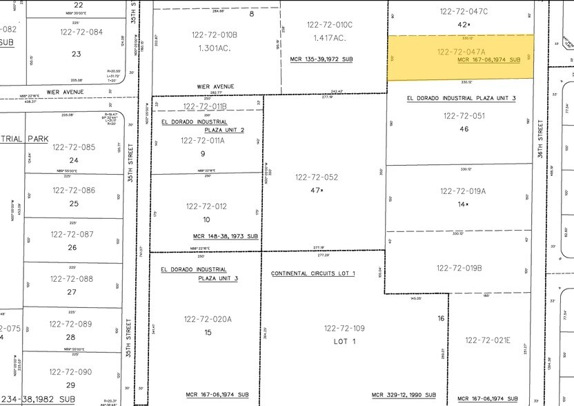 4640 S 36th St, Phoenix, AZ à louer - Plan cadastral - Image 2 de 3