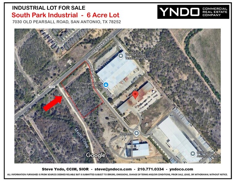 7030 Old Pearsall Rd, San Antonio, TX à vendre - Aérien - Image 2 de 3
