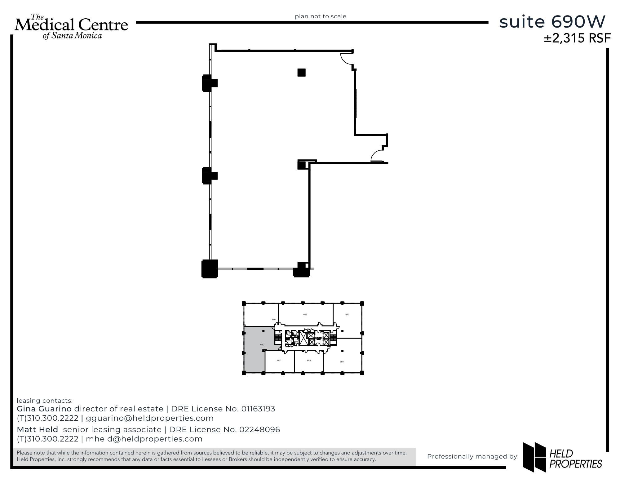 2001 Santa Monica Blvd, Santa Monica, CA for lease Floor Plan- Image 1 of 2