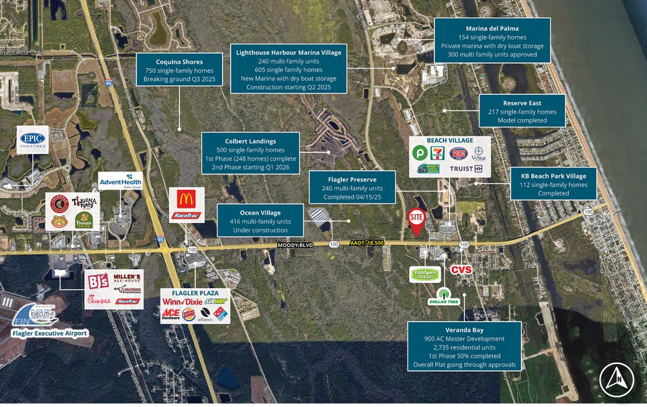 Colbert Lane & Moody blvd, Palm Coast, FL à louer - Photo du bâtiment - Image 3 de 3