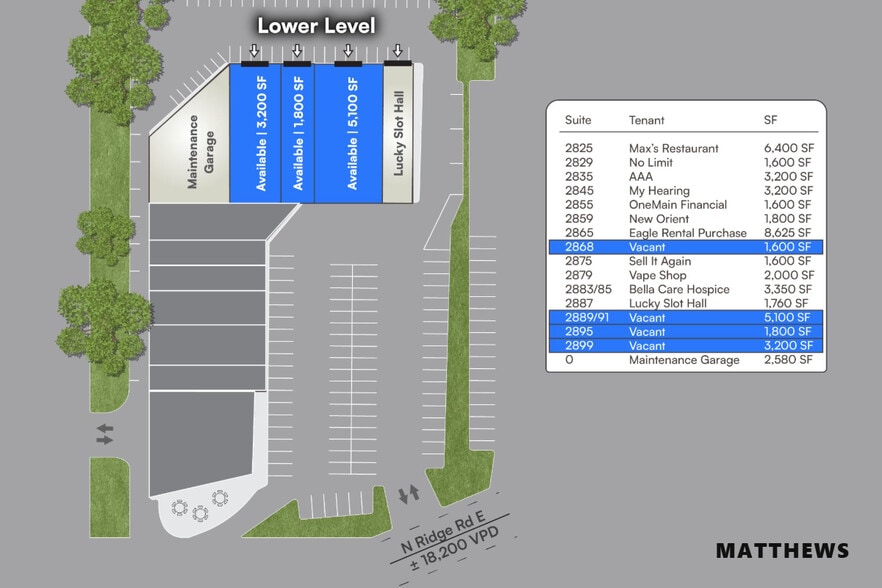 2825-2893 N Ridge Rd, Ashtabula, OH à vendre - Photo du bâtiment - Image 2 de 3
