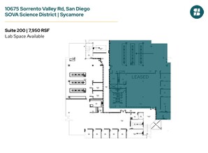 11555 Sorrento Valley Rd, San Diego, CA à louer Plan d’étage- Image 1 de 5