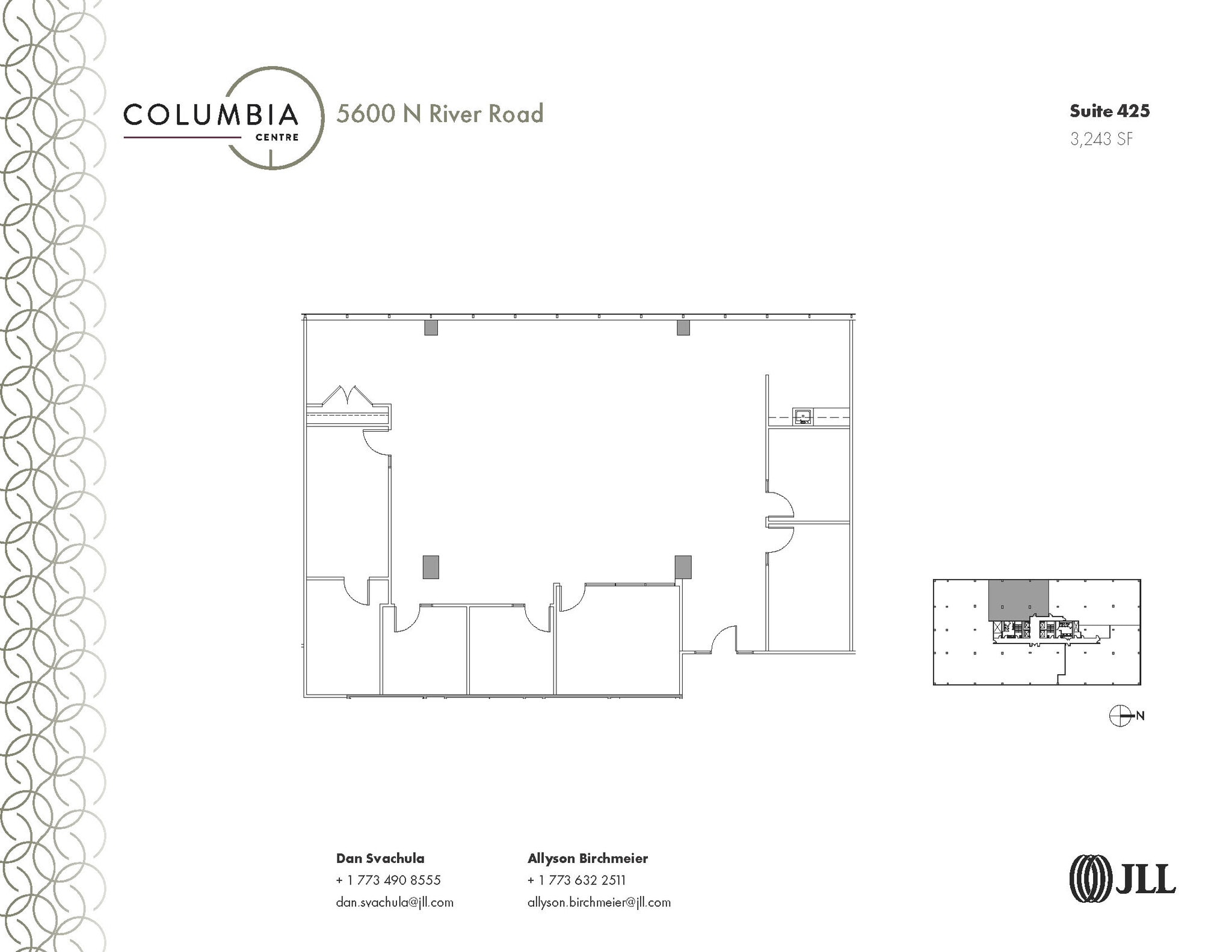 5600 N River Rd, Rosemont, IL for lease Floor Plan- Image 1 of 1