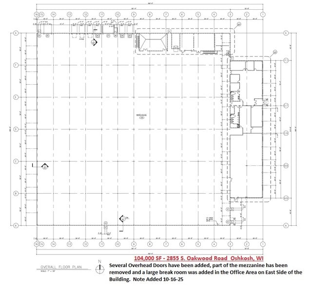 2855 S Oakwood Rd, Oshkosh, WI for lease - Floor Plan - Image 3 of 4