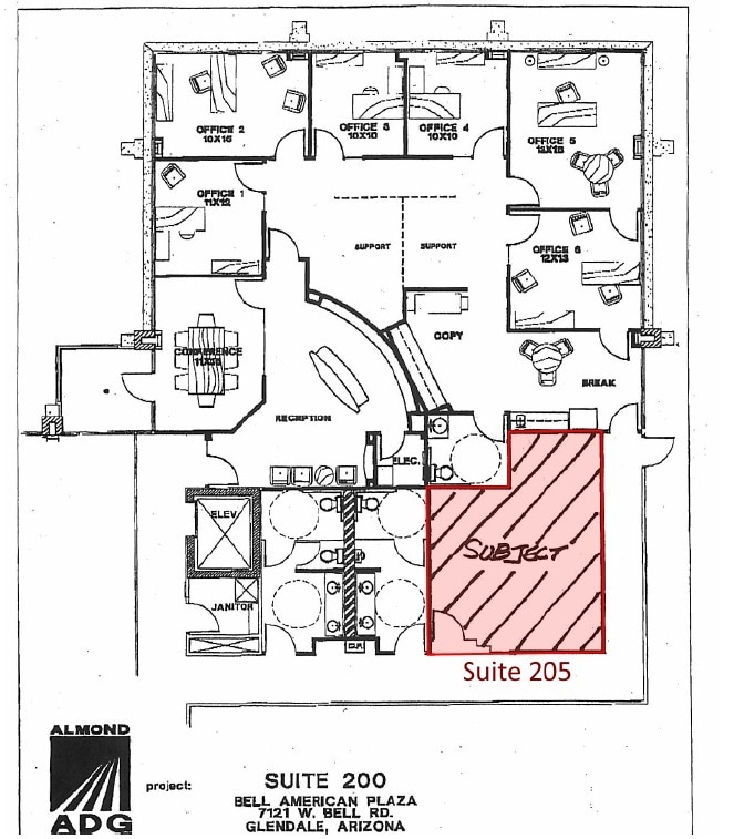 7111-7121 W Bell Rd, Glendale, AZ for sale Floor Plan- Image 1 of 1