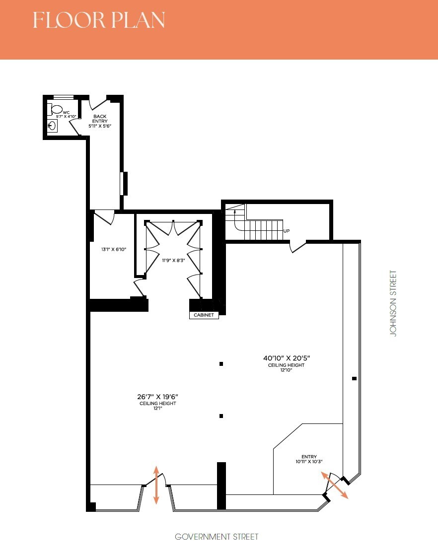1328 Government St, Victoria, BC for lease Floor Plan- Image 1 of 1