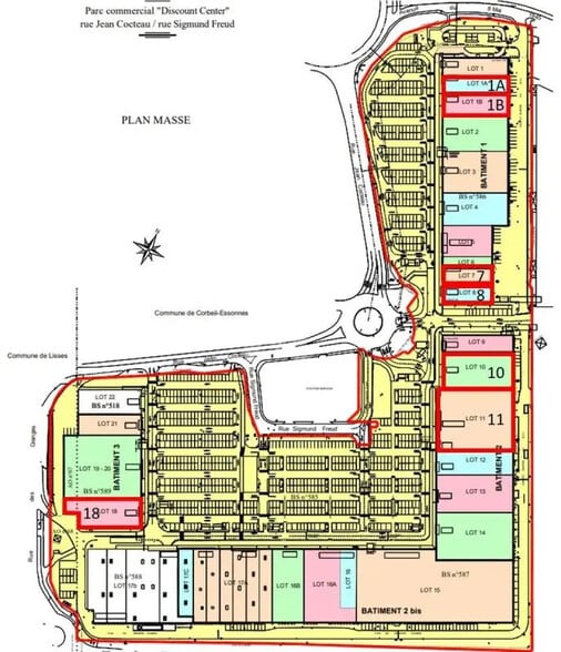 Retail in Corbeil-Essonnes for lease - Site Plan - Image 1 of 5