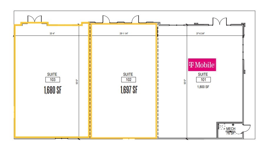 4100 W Frontage Rd, Marinette, WI for lease - Floor Plan - Image 2 of 2