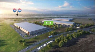 720 Gateway Blvd, Beloit, WI - Aérien  Vue de la carte - Image1