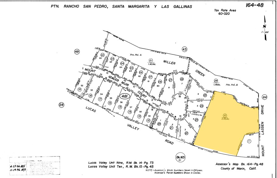 7 Mount Lassen, San Rafael, CA à vendre - Plan cadastral - Image 2 de 13