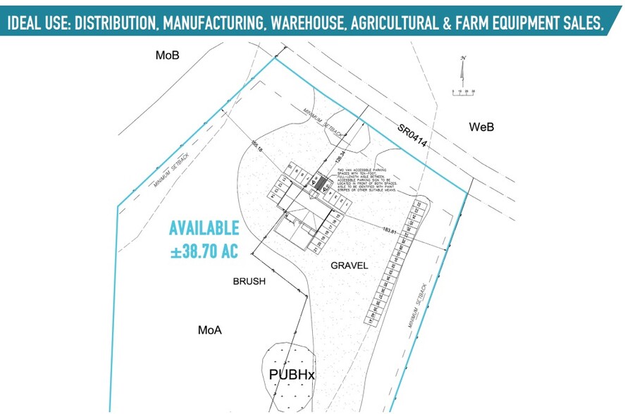 8586 Route 414, Liberty, PA for lease - Site Plan - Image 2 of 2